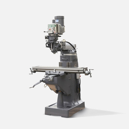 Knee Milling Machine 9" x 49" - Variable Speed Pulley, Three Phase